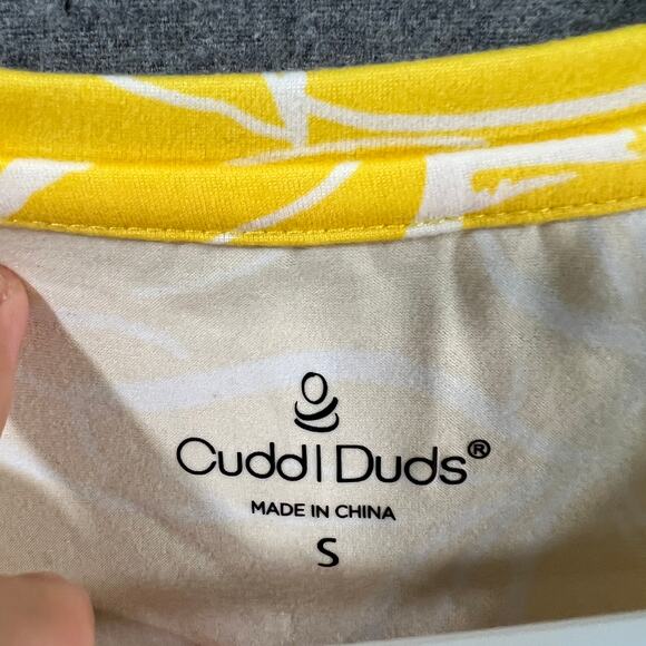 Cuddl Duds Flexwear Scoop-Neck Tiered Maxi Dress Yellow Citrus Size Small - Picture 3 of 9